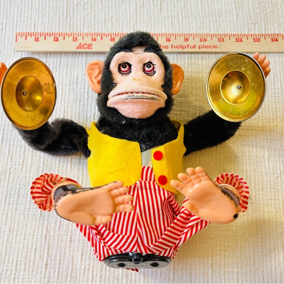 Vintage Daishan Early Musical “Jolly Chimp” 1960s Works Clapping Cymbals - Picture 2 of 3